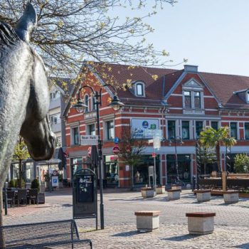 VEC Marktplatz mit Pferd