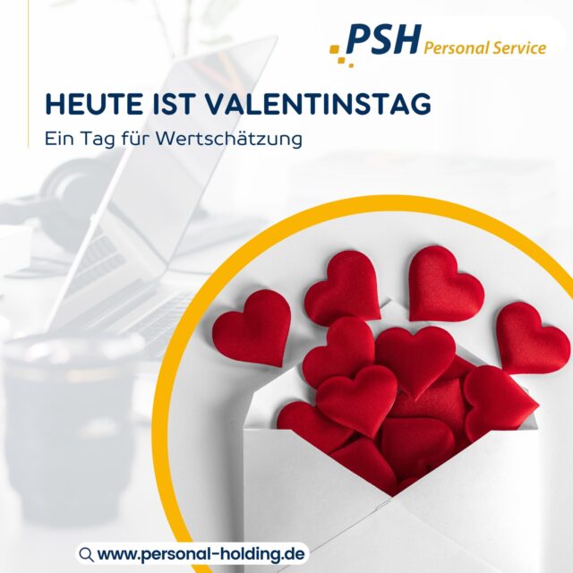 Valentinstag steht für Wertschätzung,⁠ Vertrauen und Verbundenheit 💛⁠
⁠
Gerade im Arbeitsalltag sind es diese Werte, ⁠die eine gute Zusammenarbeit möglich machen. 🤝⁠
⁠
Wir wünschen allen einen schönen⁠ Valentinstag.💛⁠
⁠
#valentinstag2026#psh#wertschätzung#teamarbeit#valentinstag#vertrauen#personalholding#zusammenarbeit#teampsh#karriere#wirsuchendich#personalservice