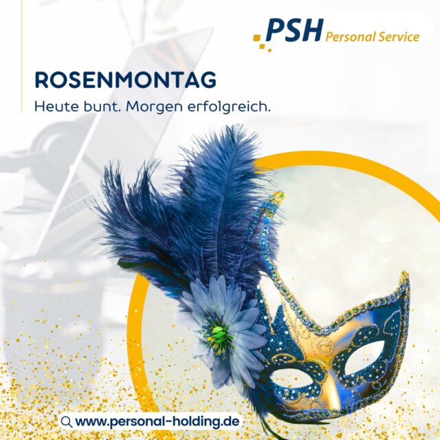 Rosenmontag 🎭️⁠
⁠
Heute darf es ein bisschen bunter und fröhlicher sein. 🎉⁠
⁠
Wir wünschen allen einen schönen Rosenmontag. 💛⁠
⁠
Genießen Sie die Zeit,⁠ tanken Sie neue Energie und⁠ kommen Sie gut durch den Tag. ✨️⁠
⁠
Auch im Arbeitsalltag darf ein Moment Leichtigkeit⁠ nicht fehlen.⁠
Gute Stimmung verbindet. 🤝⁠
⁠
#rosenmontag#karneval2026#psh#teamarbeit#arbeitsalltag#personalservice#miteinander#personalholding#teampsh