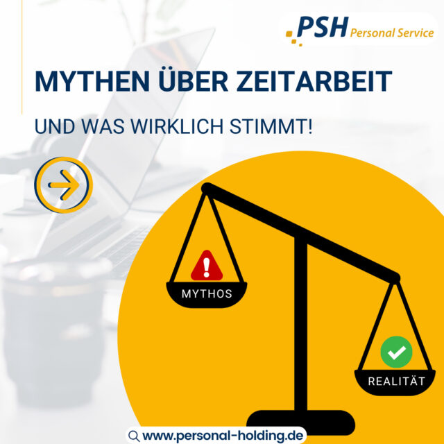 💬 Zeitarbeit – Zeit, mit Mythen aufzuräumen!
Viele denken bei Zeitarbeit an Unsicherheit oder schlechte Bedingungen – doch die Realität sieht anders aus. 💪
Bei PSH Personal Service stehen faire Bezahlung, langfristige Einsätze und echte Chancen auf Übernahme im Mittelpunkt.
➡️ Mehr Informationen findest du auf unserer Webseite: www.personal-holding.de
#PSH#Zeitarbeit#Jobvermittlung#MythosVsRealität#PSHPersonalService#KarriereStart#Jobchance#Personalvermittlung
