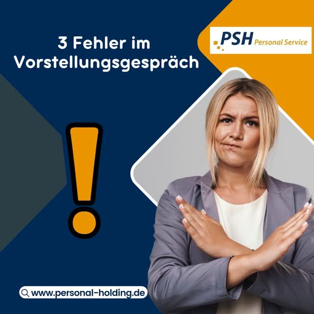 🔴 Vermeide diese 3 Karriere-Killer im Vorstellungsgespräch!⁠
Du hast die Einladung, jetzt bloß nichts falsch machen! Diese drei Fehler kosten dich den Job, noch bevor das Gespräch richtig begonnen hat:⁠
⁠
1️⃣ Die "Verspätungs-Falle" ⏰⁠
⁠
Ein No-Go. Der erste Eindruck ist unersetzlich. Pünktlichkeit ist Respekt.⁠
⁠
2️⃣ Das "Lügen-Konstrukt" 🤥⁠
⁠
Erfahrungen erfinden? Fliegt fast immer auf. Ehrlichkeit währt am längsten (und sichersten).⁠
⁠
3️⃣ Die "Ahnungslosigkeits-Wand" 😶⁠
⁠
Keine Ahnung von der Firma? Das wirkt wie Desinteresse. Vorbereitung ist der halbe Sieg!⁠
⁠
💡 Unser Tipp: Sei du selbst, sei pünktlich und bereite dich vor.⁠
⁠
Du brauchst Unterstützung bei deiner Bewerbung oder suchst den perfekten Job? Wir helfen dir! 🚀⁠
⁠
➡️ www.personal-holding.de⁠
⁠
#vorstellungsgespräch#bewerbungstipps#jobsuche#karriere#teampsh#personalvermittlung#recruiting#arbeitsmarkt#bewerbercoaching