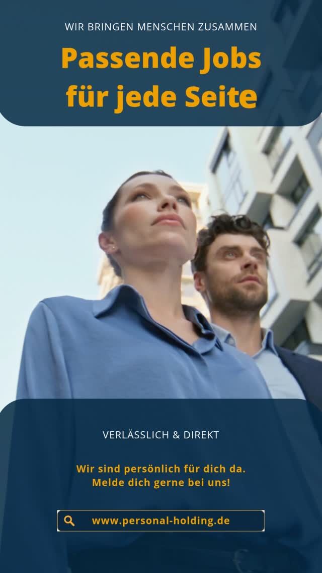Dein Traumjob ist nur einen Schritt entfernt! 🚀⁠
⁠
Mit unserer direkten Personalvermittlung bringen wir dich passgenau mit deinem Wunsch-Arbeitgeber zusammen. Ganz ohne Umwege.⁠
⁠
Profitiere von spannenden Karrieremöglichkeiten, starken Unternehmen und exklusiven offenen Stellen. 🤝✨⁠
⁠
📲 www.personal-holding.de⁠
⁠
#Personalvermittlung#Jobsuche#Karriere#NeuerJob#Direktvermittlung#PSH#JetztBewerben