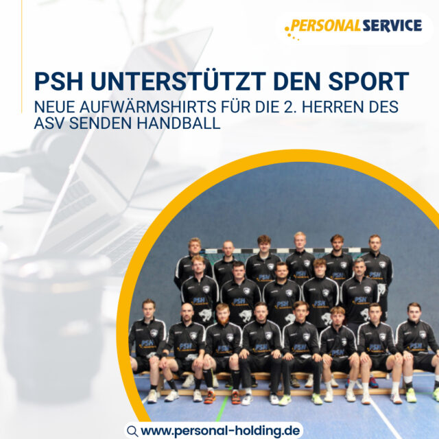 Wir freuen uns, die 2. Herrenmannschaft des ASV Senden Handball mit neuen Aufwärmshirts zu unterstützen.
Als starker Partner aus der Region liegt es uns am Herzen, nicht nur im Job, sondern auch im Sport den Teamgeist zu fördern. 🙌
Ein herzliches Dankeschön an die Mannschaft für die tolle Zusammenarbeit – wir wünschen euch viel Erfolg und viele Siege in der Saison! 🍀🔥
#PSH #TeamPSH #JobsDiePassen #Sponsoring #Handball #ASVSenden #GemeinsamStark #Sportförderung #Teamgeist #Münsterland
Beitrag zum Link in Bio-Seite hinzufügen